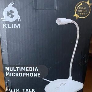 KLIM Talk White Multimedia Microphone
